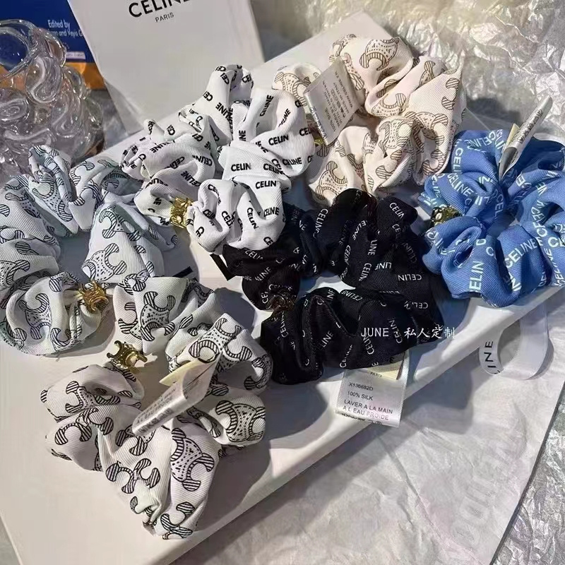 方巾发圈条纹肠圈碎花头花发饰发饰品发圈5大发圈时尚百搭女款方巾发圈头花条纹肠圈碎花发圈大发圈