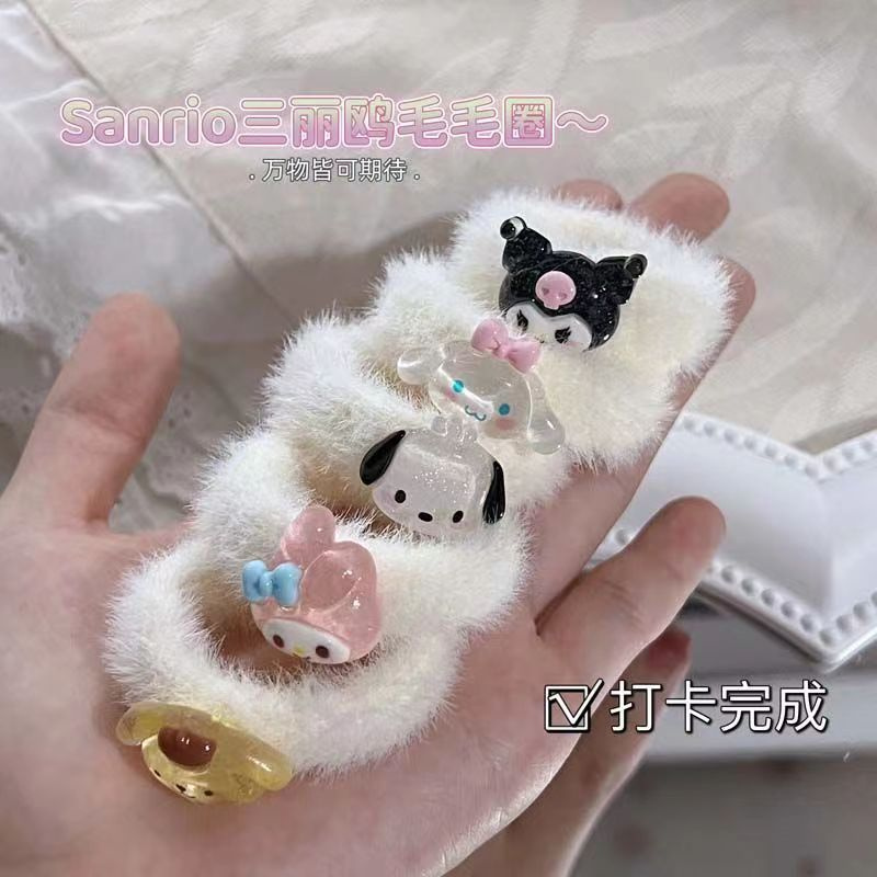 方巾发圈条纹肠圈碎花头花发饰发饰品发圈发饰大发圈女韩版简约百搭3