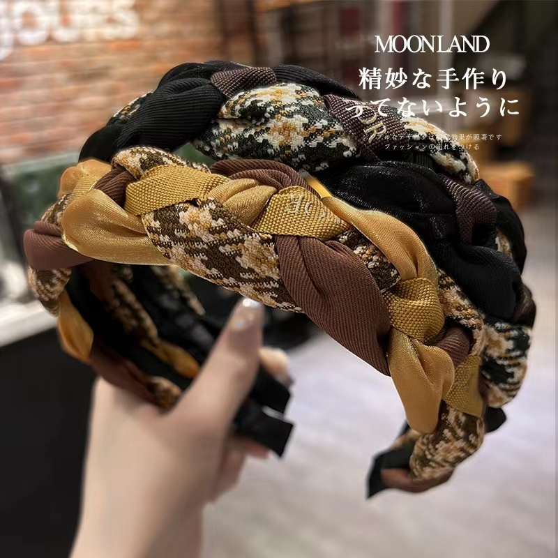 韩版绒头箍发箍手工发带发箍宝宝发饰多款可选毛绒发箍布艺6