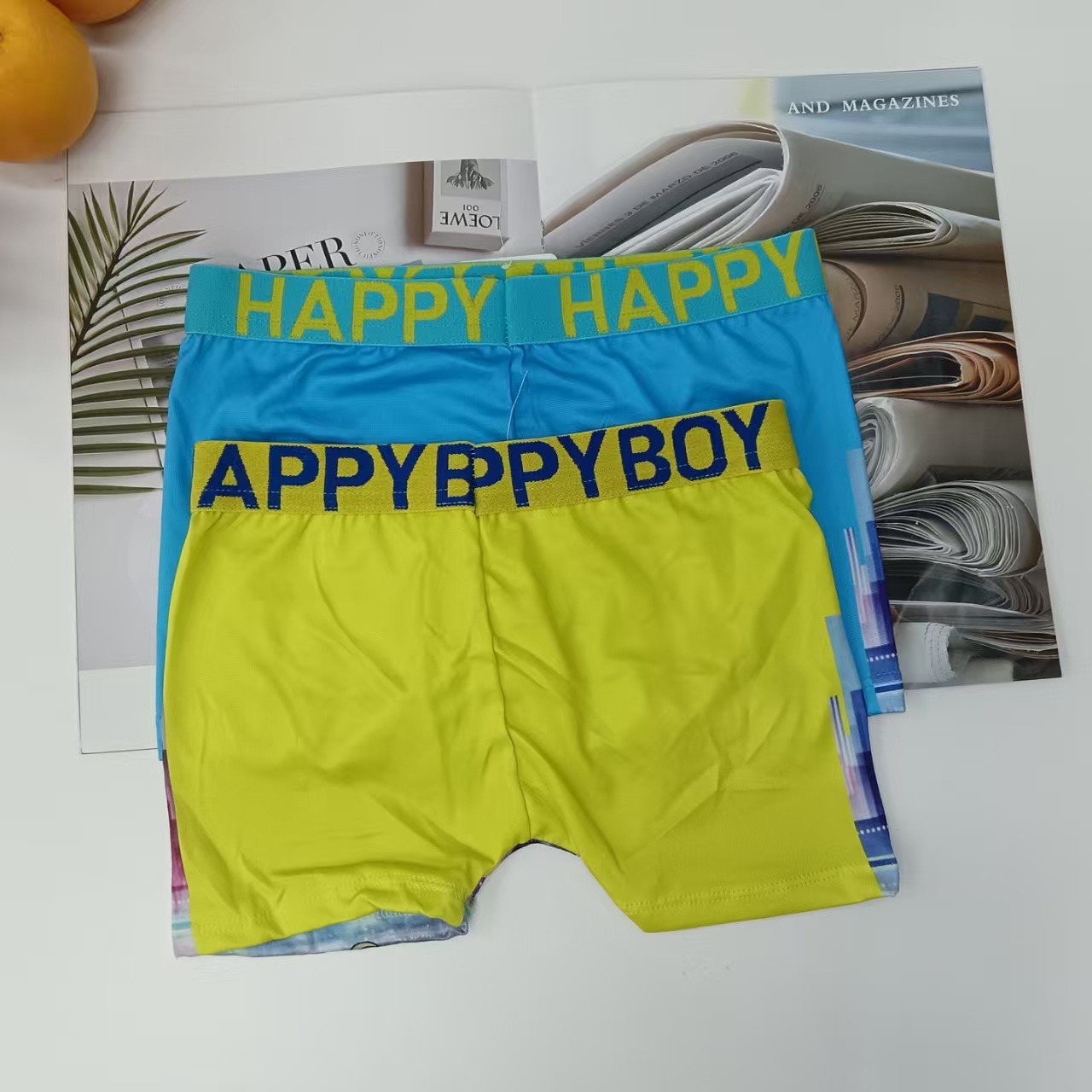 Comfortable printed mixed-color children's underwear for export, straight-leg pants for boys Application Scenario