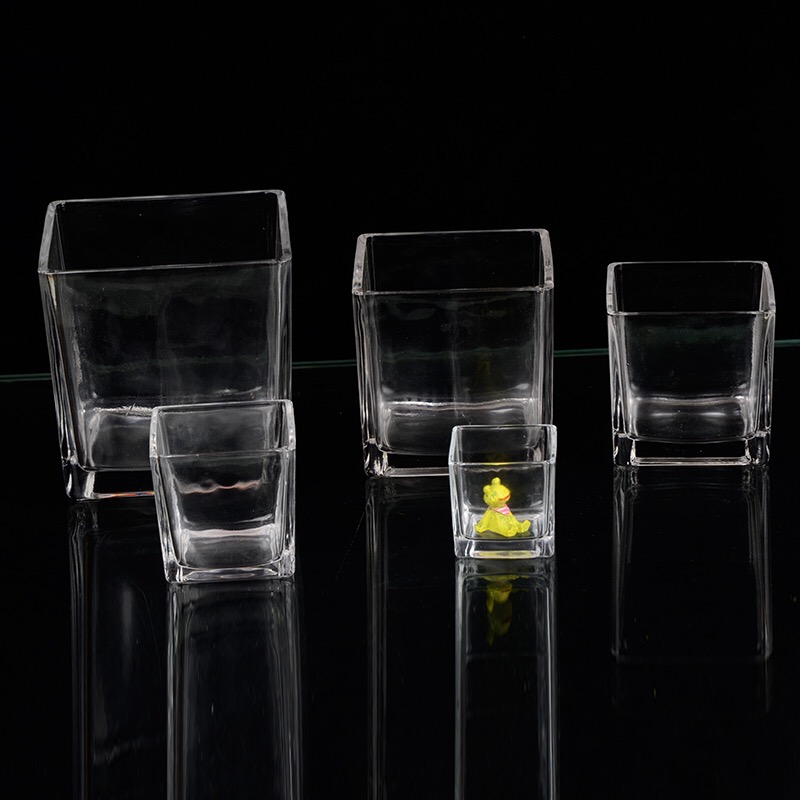 Fish tank micro-landscape plant candlestick glass is versatile for the same source scene details Picture