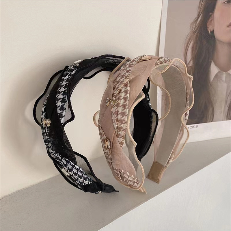 韩版绒头箍发箍手工发带发箍宝宝发饰多款可选毛绒发箍布艺7