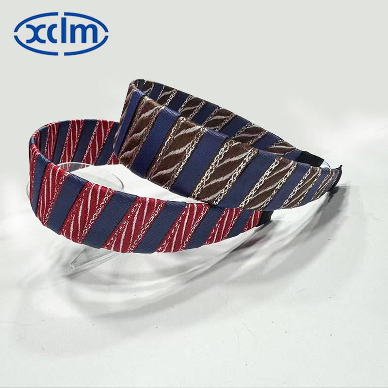 Color-blocked jacquard ethnic style hair band, anti-slip hair band, women's wide edge, elegant new style hair clip, headband, hair clip, hair accessory, headwear Specification image