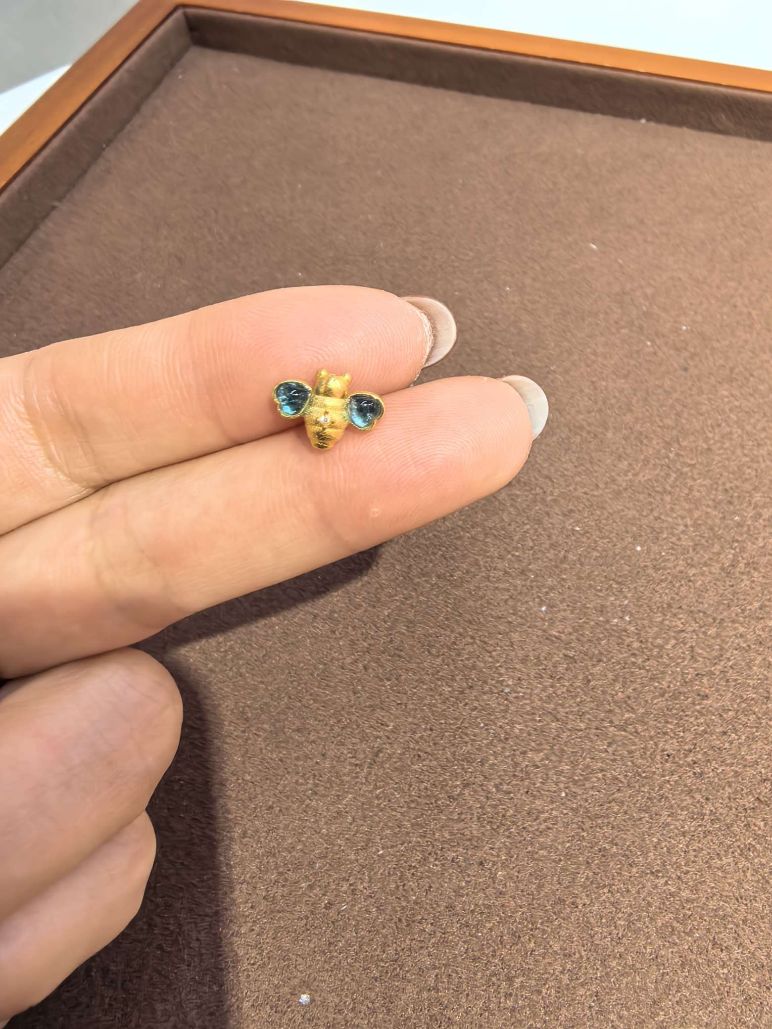 s925  银爱心碧玺蜜蜂🐝 p4093 3m