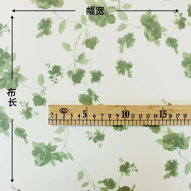 Chiffon fabric, shirts, pajamas, dresses, soft and comfortable for women in spring and summer, digital printed polyester floral print fabric Specification image