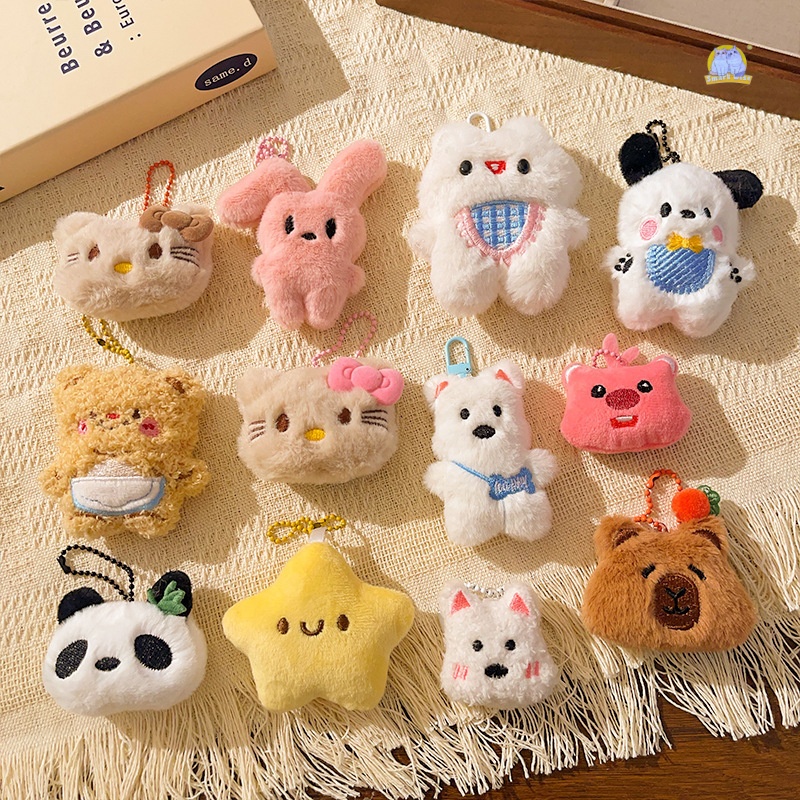 Night market street stalls, small gifts, pendants, plush toys, event promotion, hanging decorations, dolls, backpack decorations, key wholesale Specification image