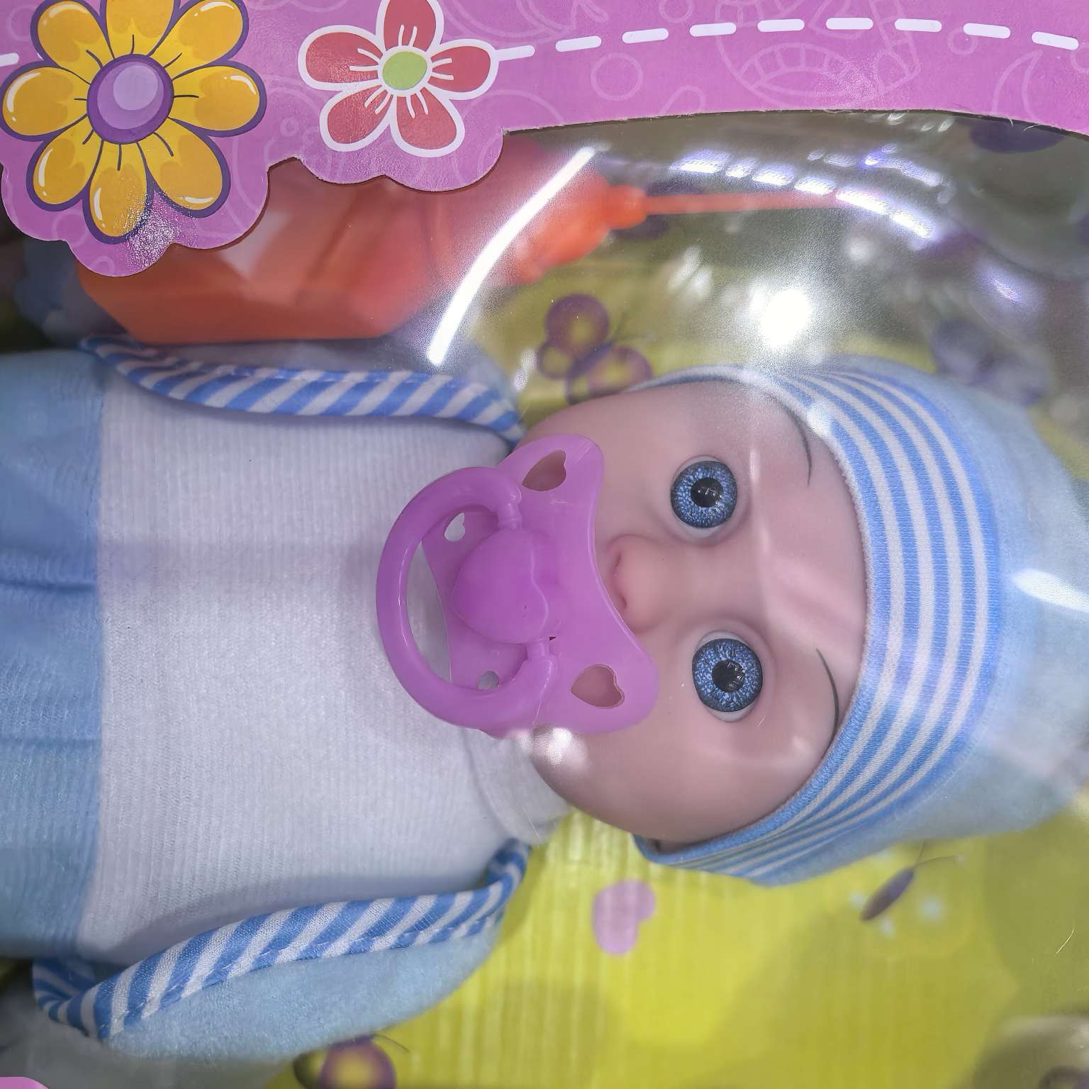 MZZ8808-M2 12寸棉身棉花塘胶娃娃带哭声奶嘴配奶瓶男女混装详情图3