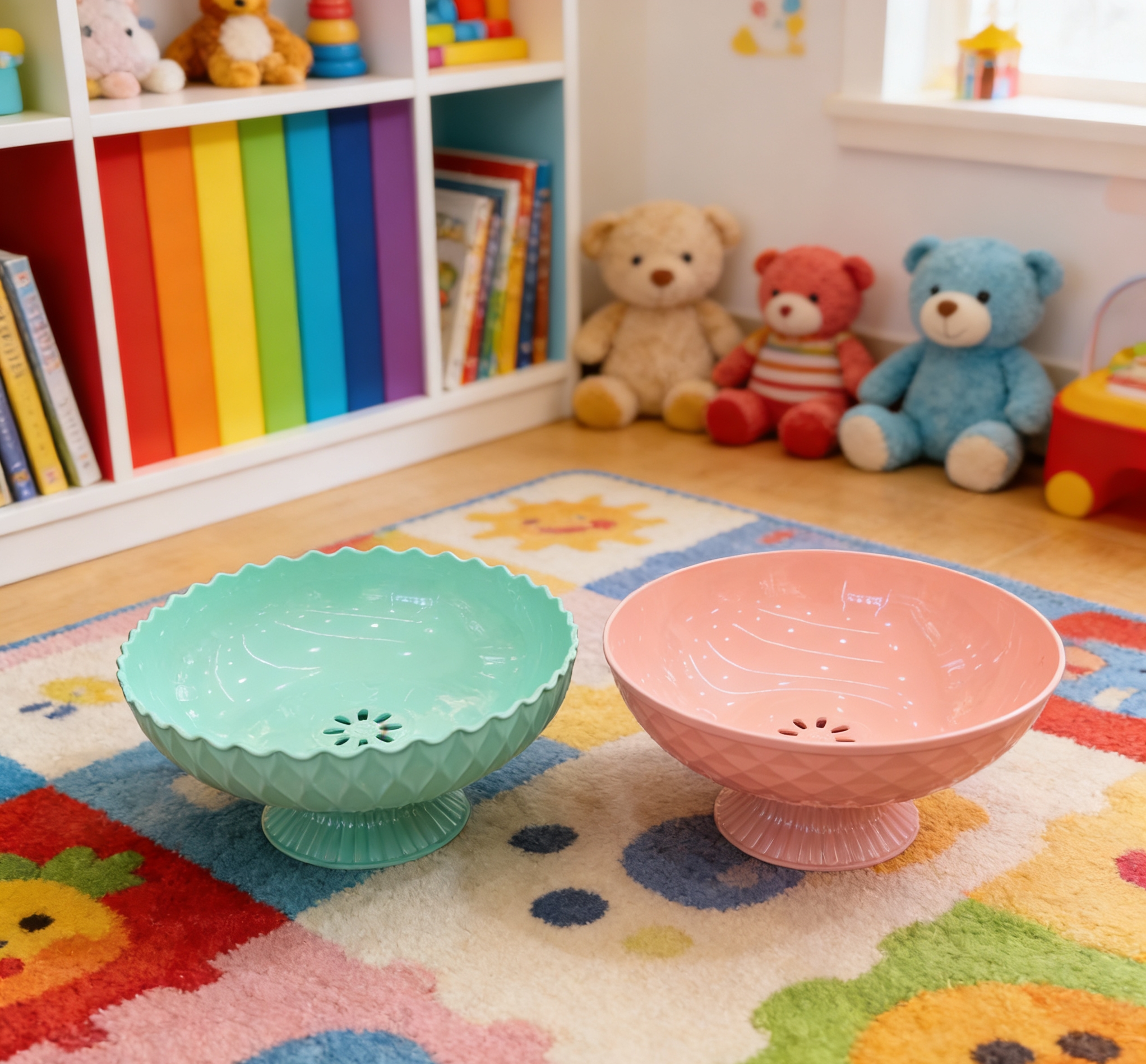 French-style light luxury plastic fruit plate dessert shop, high appearance level fruit plates, living room coffee table ornaments wholesale Item Picture