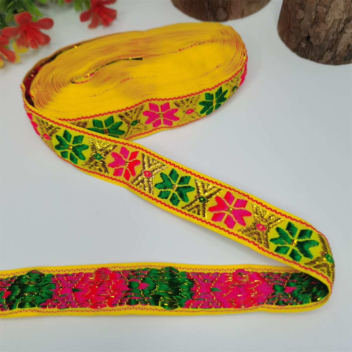 启鸿牌民族风织带提花织带 12-17A 少数民族服装辅料 跨境热销 DIY详情3