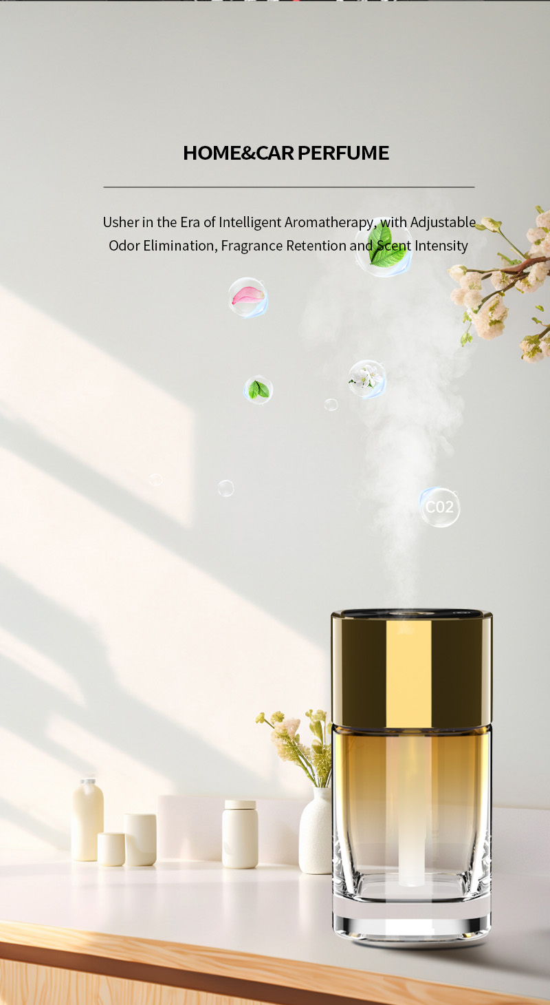 The car automatic fragrance sprayer can remove odors. It is a high-end in-car aromatherapy and fragrance. It can be used as a long-lasting spray for car perfumes Specification image