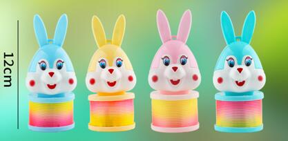 手提卡通发光灯笼儿童创意彩虹圈卡通七彩弹力圈叠叠乐摆摊小礼品网红地摊玩具摆摊详情4