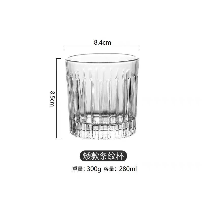 Glass wine glasses, whisky wine glasses for both men and women in bars and restaurants Specification image