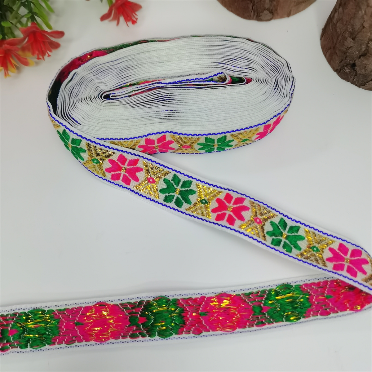 启鸿牌民族风织带提花织带 12-17A 少数民族服装辅料 跨境热销 DIY详情9