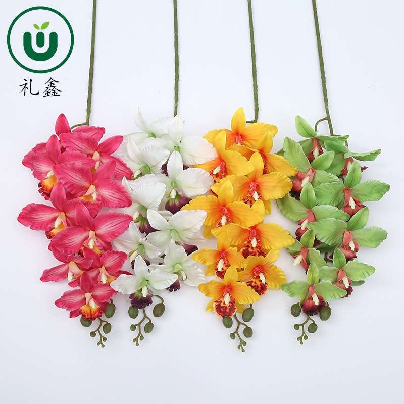 Nine-headed Phalaenopsis creative simulation handicrafts, handcrafted ornaments and gifts are available in a variety of choices. They are excellent choices for home decoration, collection and gifting detail image 3