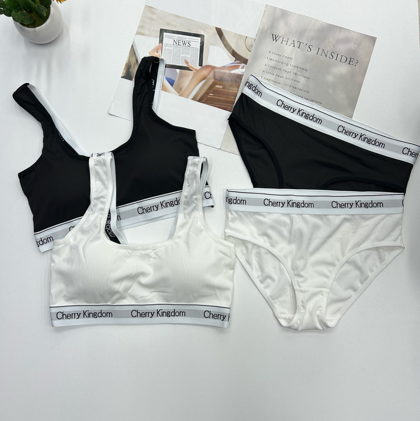 This is a beautifully crafted vest-style bra set for export to Europe, America and Africa. It comes with a bra pad and is a sports bra set without underwire. Each piece is individually packaged and the price is very reasonable Specification drawing