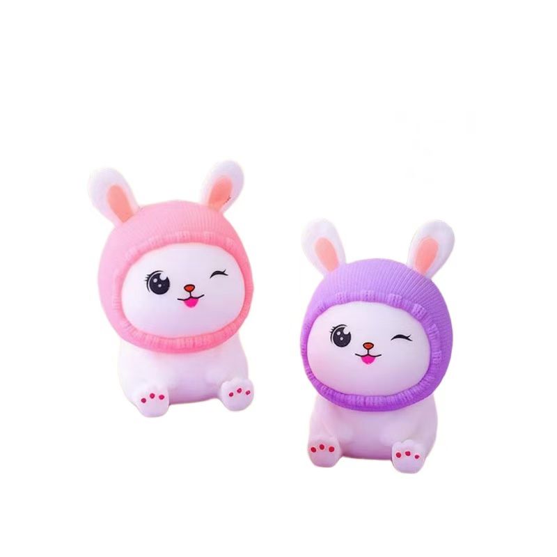 毛线兔可爱兔帽子捏捏详情图3