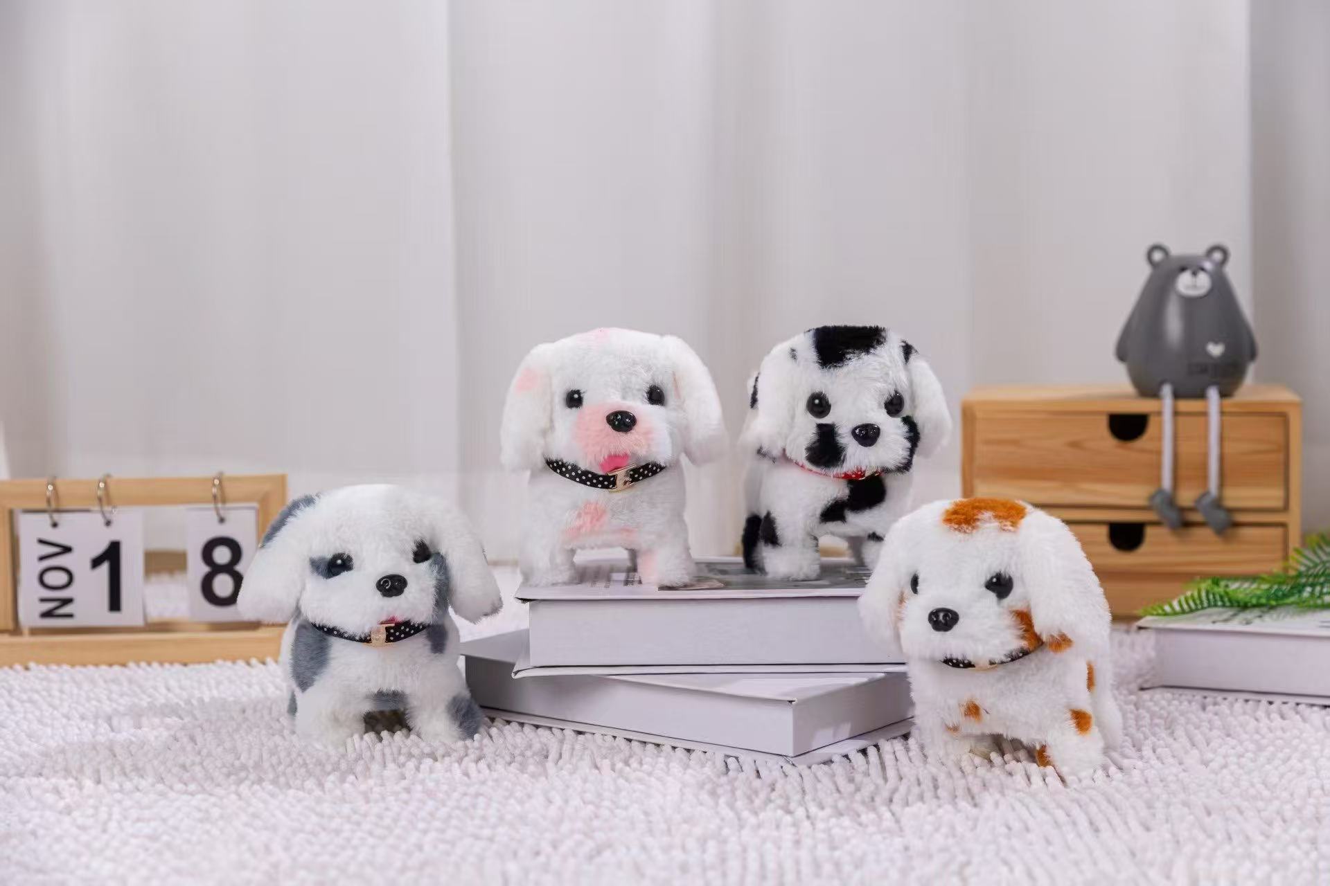 玩具狗儿童毛绒彩色小狗