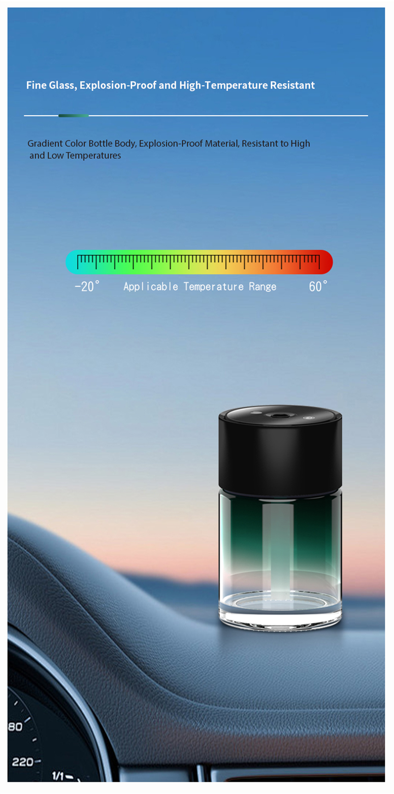 车载自动喷香机星空灯高档车内香薰香氛汽车车用香水持久喷雾随车详情12