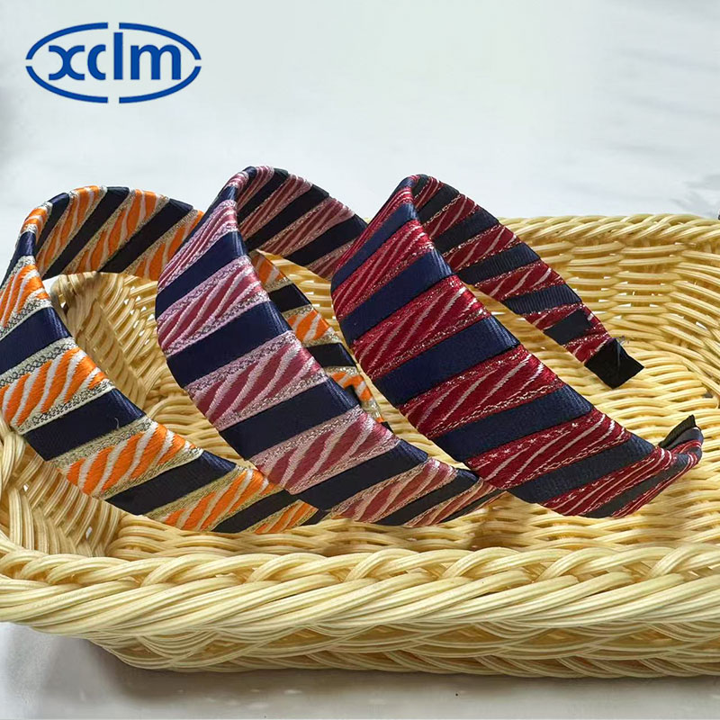 Color-blocked jacquard ethnic style hair band, anti-slip hair band, women's wide edge, elegant new style hair clip, headband, hair clip, hair accessory, headwear details Picture