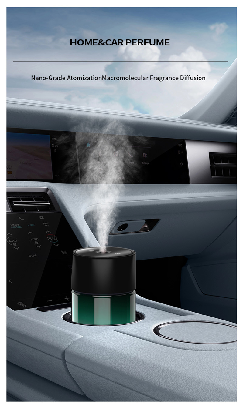 Car automatic fragrance sprayer, starry sky light, high-end in-car aroma diffuser, car perfume, long-lasting spray, always available in the car Application Scenario