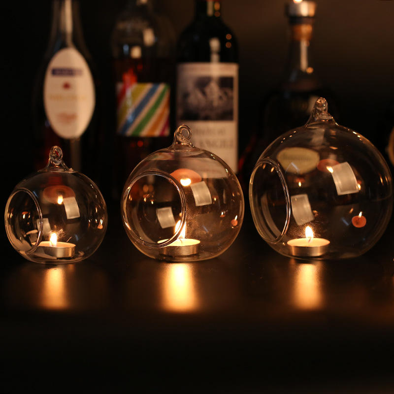 Micro-landscape high borosilicate eco-friendly material small ball decoration candlestick fish tank landscape Application Scenario