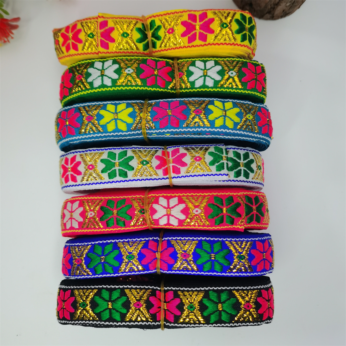 启鸿牌民族风织带提花织带 12-17A 少数民族服装辅料 跨境热销 DIY