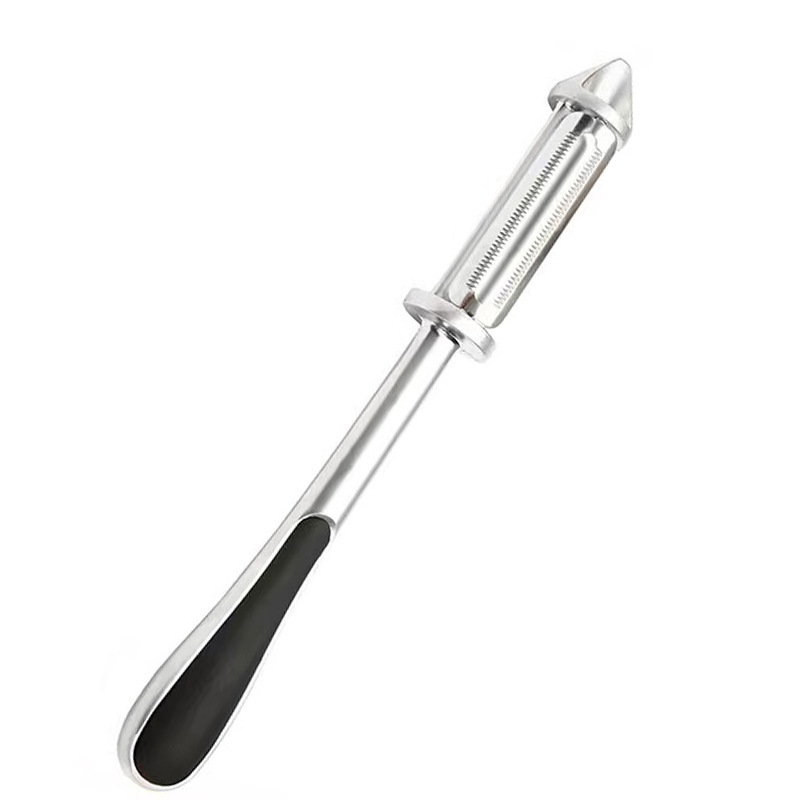 Zinc alloy water drop handle peeler, household potato peeler, three-in-one kitchen peeler for shred and sprouting Item Picture