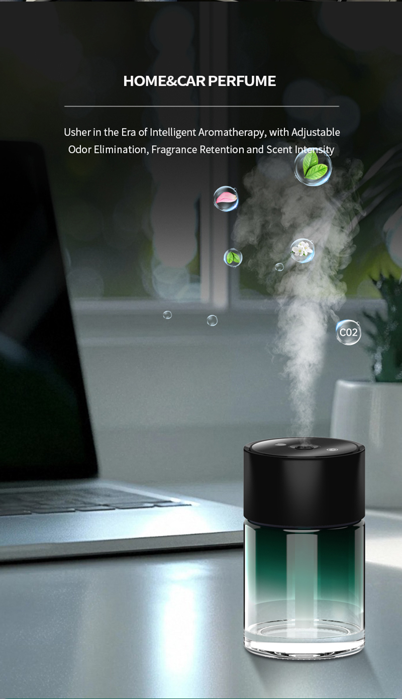 Car automatic fragrance sprayer, starry sky light, high-end in-car aroma diffuser, car perfume, long-lasting spray, always available in the car Specification image