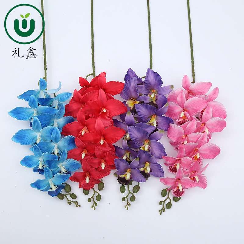 Nine-headed Phalaenopsis creative simulation handicrafts, handcrafted ornaments and gifts are available in a variety of choices. They are excellent choices for home decoration, collection and gifting detail image 2