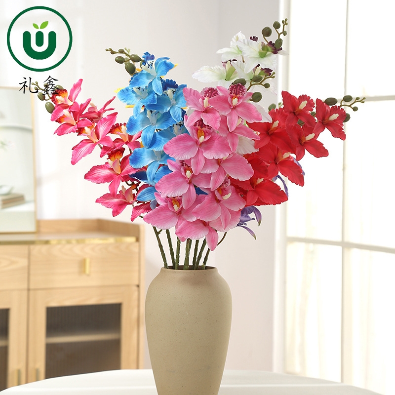 Nine-headed Phalaenopsis creative simulation handicrafts, handcrafted ornaments and gifts are available in a variety of choices. They are excellent choices for home decoration, collection and gifting