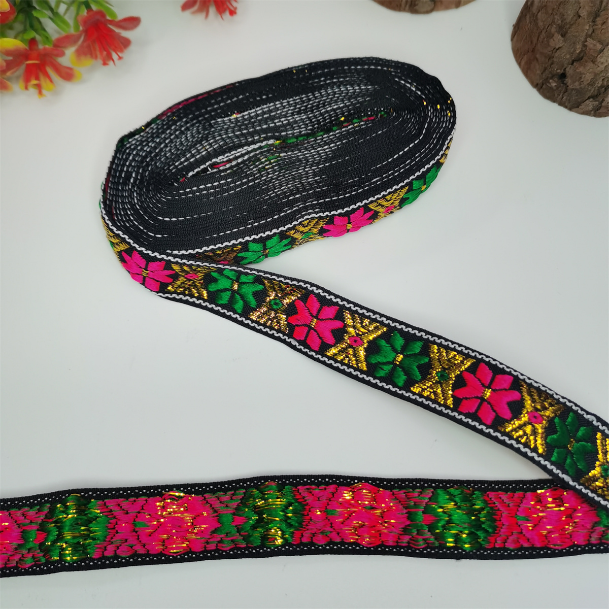 启鸿牌民族风织带提花织带 12-17A 少数民族服装辅料 跨境热销 DIY详情5