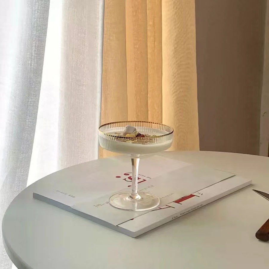 Dessert cup, golden edge cake gift, dessert decoration, festival glass gift cup details Picture