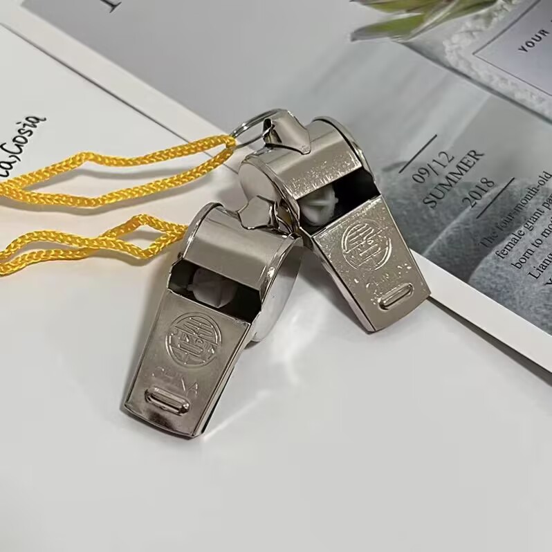裁判口哨金属哨子不锈钢口哨金属口哨运动口哨体育运动用品带挂绳户外装备助威详情2