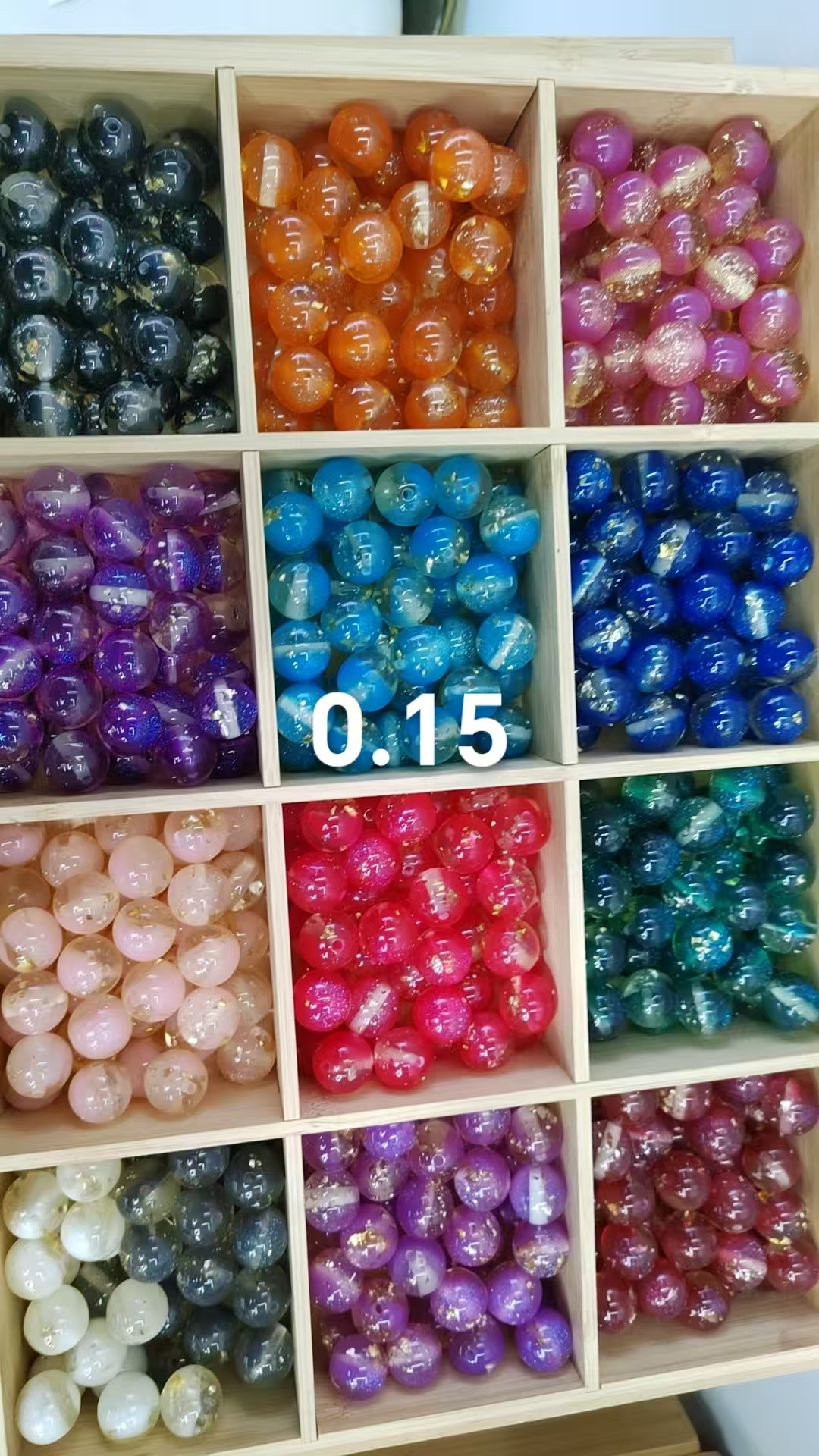 鎏金星空猫眼珠树脂珠diy串珠散珠手机链手链项链饰品