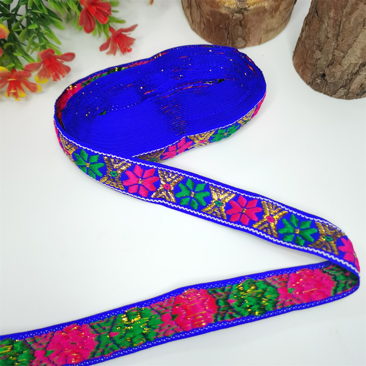 织带/渐变织带/加厚人文织带/珍珠纹尼龙织带/丝带白底实物图