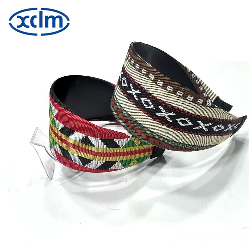 Retro hairpins, wide-brimmed hair bands, embroidered ethnic floral hair clips, new hair accessories, high head, widened and exquisite details Picture