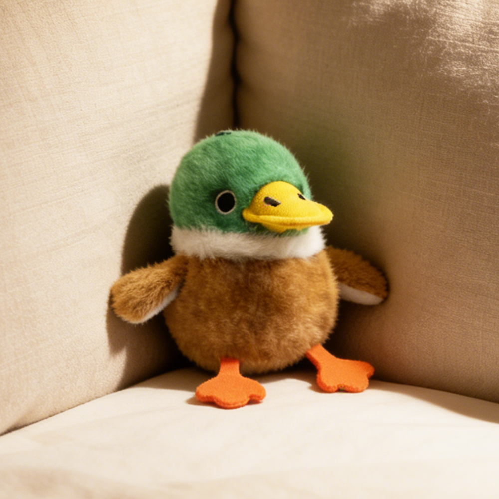 新款电动小鸟小鸭子会复读唱歌学说话新型电子宠物有情绪会生气毛绒挂件