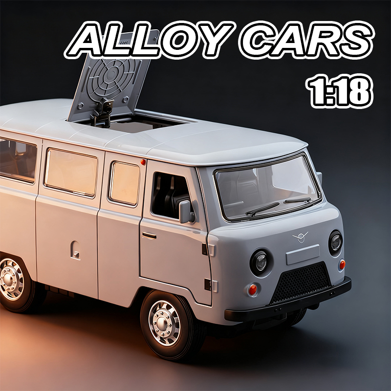 1:18 Russian Vaz Traveler Rebound Car children's toy van simulation alloy car model ornament Specification image