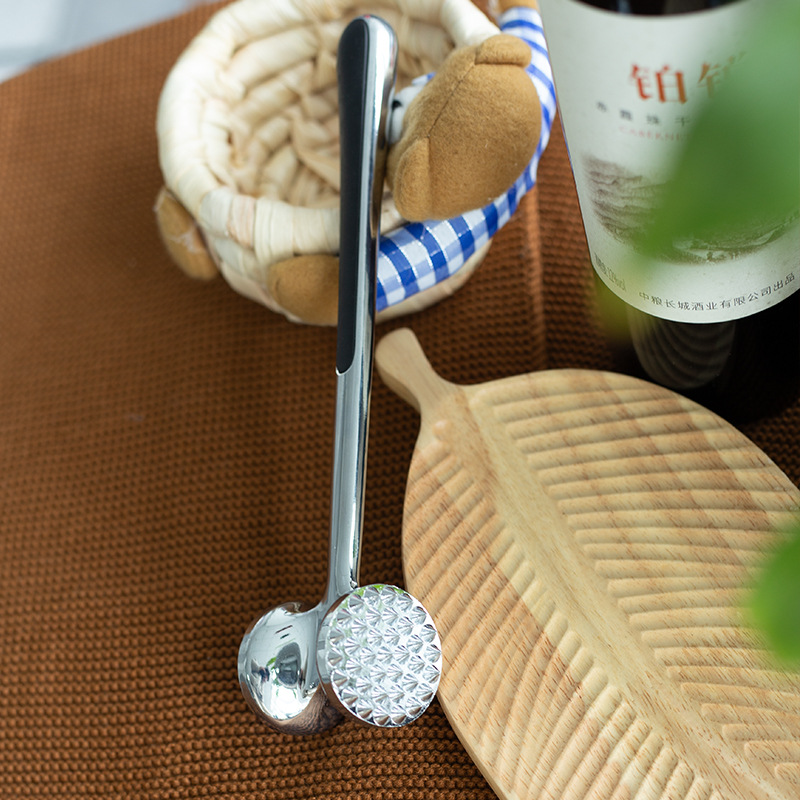 Zinc alloy water drop handle meat hammer, beef steak beating hammer tool, kitchen tool for breaking tendons and tender meat Specification image
