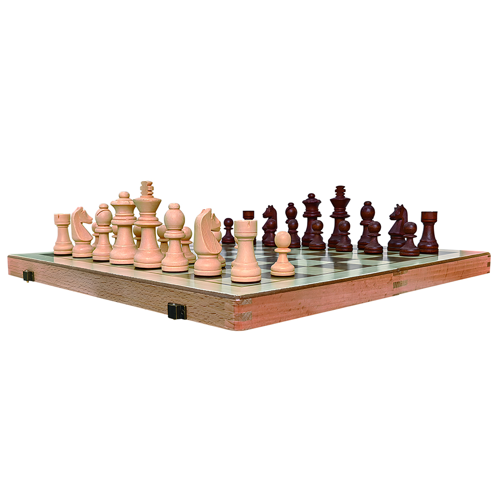 Two-in-one non-magnetic chess checkers, wooden with double back, professional-grade board game toys manufacturer for export Two-in-one non-magnetic chess checkers, wooden with double back, professional-grade board game toys manufacturer for export