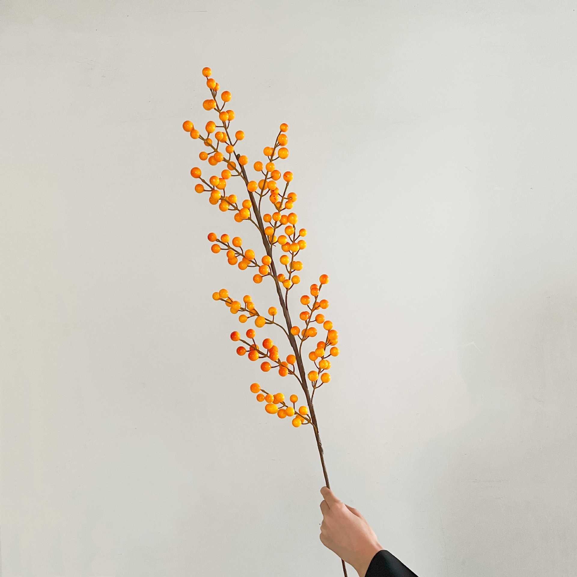 红果发财果仿真花相思果花艺插花年宵花新年假花冬青果红浆果装饰详情图5