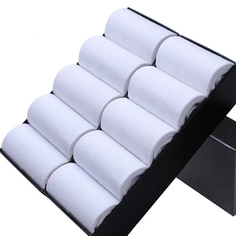 Single-pack socks for men, solid-color men's cotton socks for autumn and winter, street socks, sports long and medium socks for men Item Picture