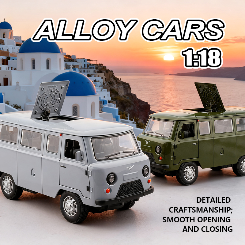 1:18 Russian Vaz Traveler Rebound Car children's toy van simulation alloy car model ornament Item Picture