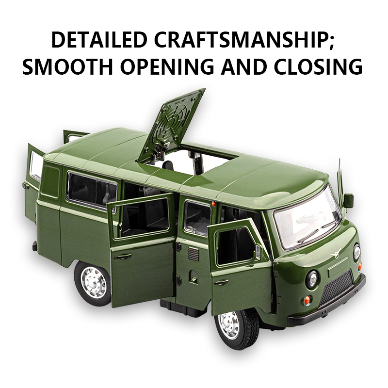 1:18 Russian Vaz Traveler Rebound Car children's toy van simulation alloy car model ornament Application Scenario