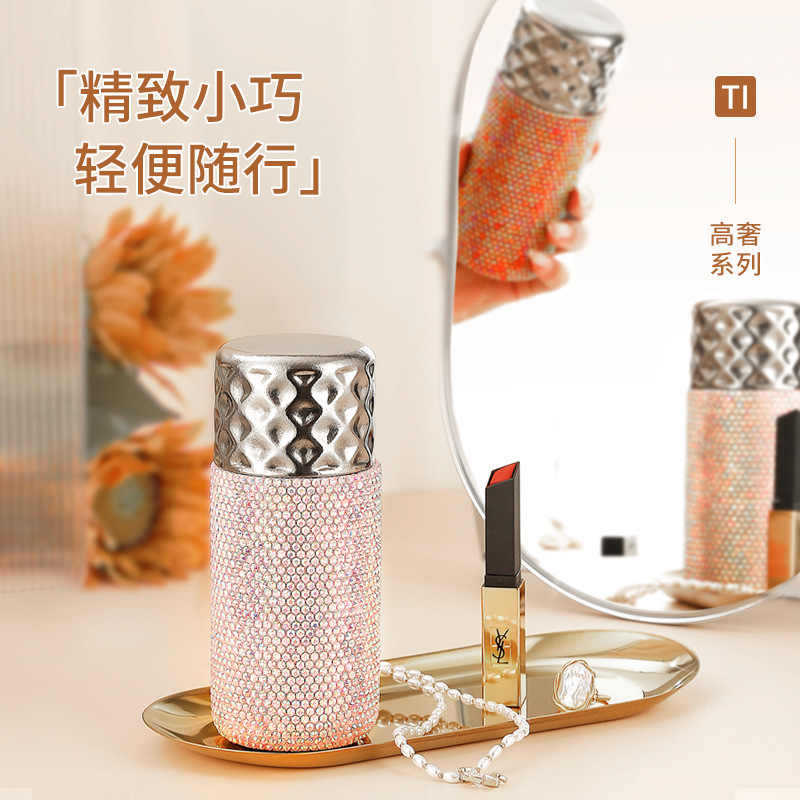 纯钛保温杯女生小巧便携泡茶杯2025新款高颜值轻奢迷你精致水杯子