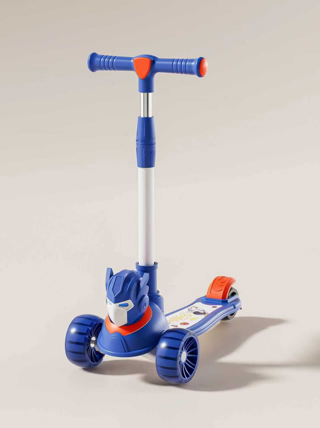 滑板车/儿童滑板车/滑板车儿童卡通/贝易/儿童滑板白底实物图