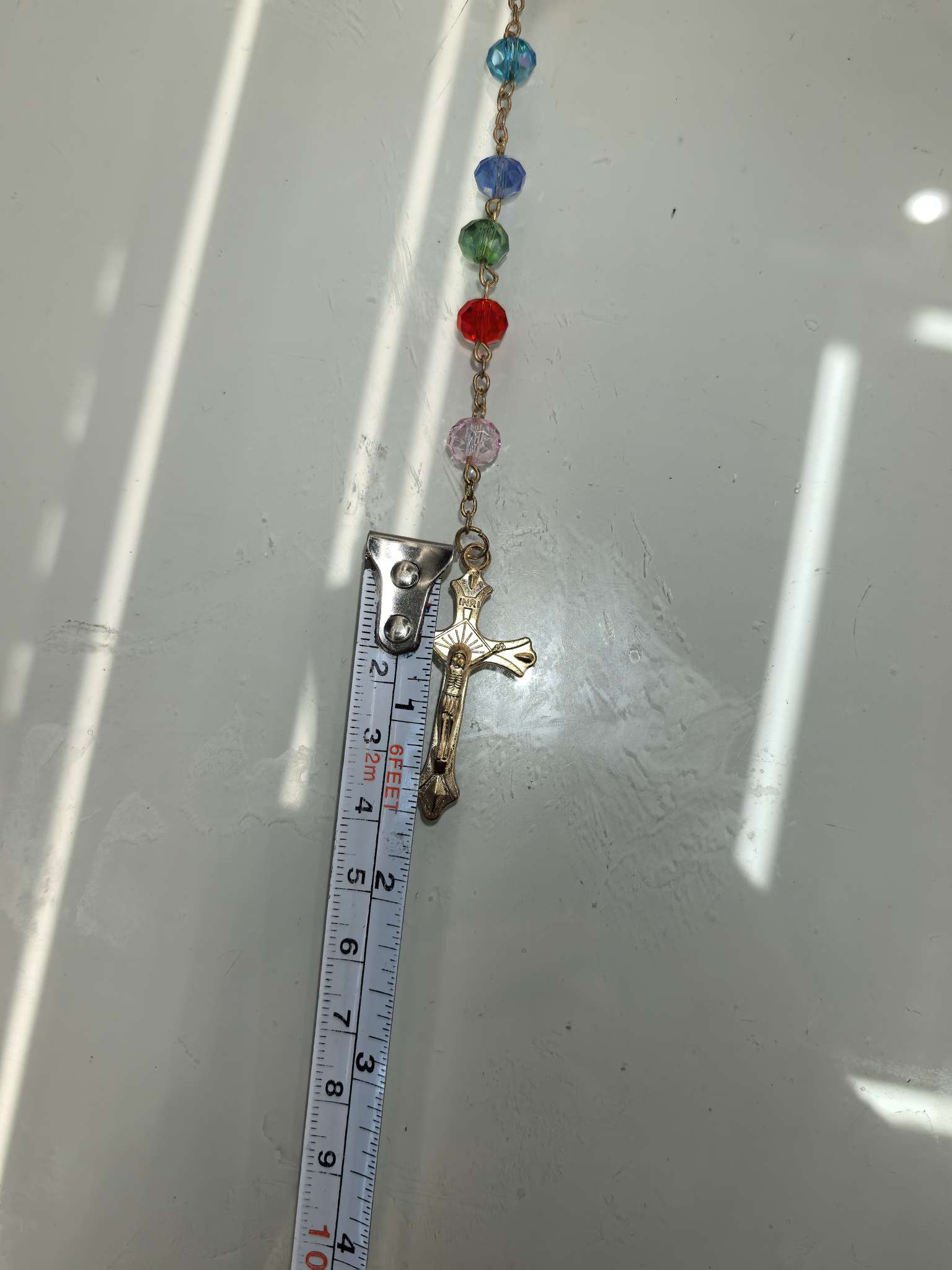 2025.12份七彩水晶新款创新项链好看好看细节图