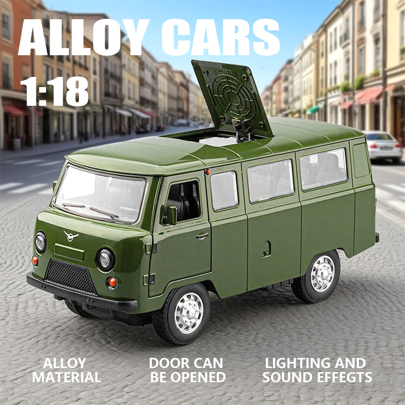 1:18 Russian Vaz Traveler Rebound Car children's toy van simulation alloy car model ornament