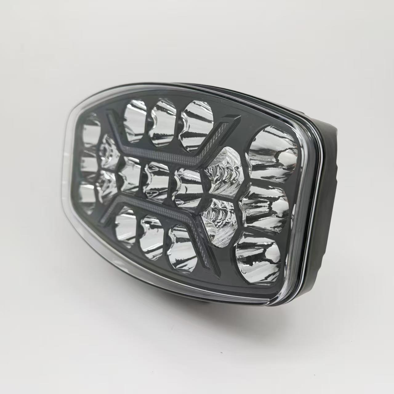 9-inch Ouka spotlights, truck and cargo roof lights, high-power dual-color high and low beam searchlights, off-road vehicle front bumper lights Item Picture