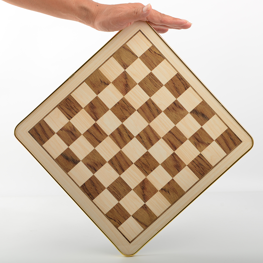 33CM high-gloss surface paint art chessboard board game, chess game toy, board and card entertainment, without chess pieces details Picture